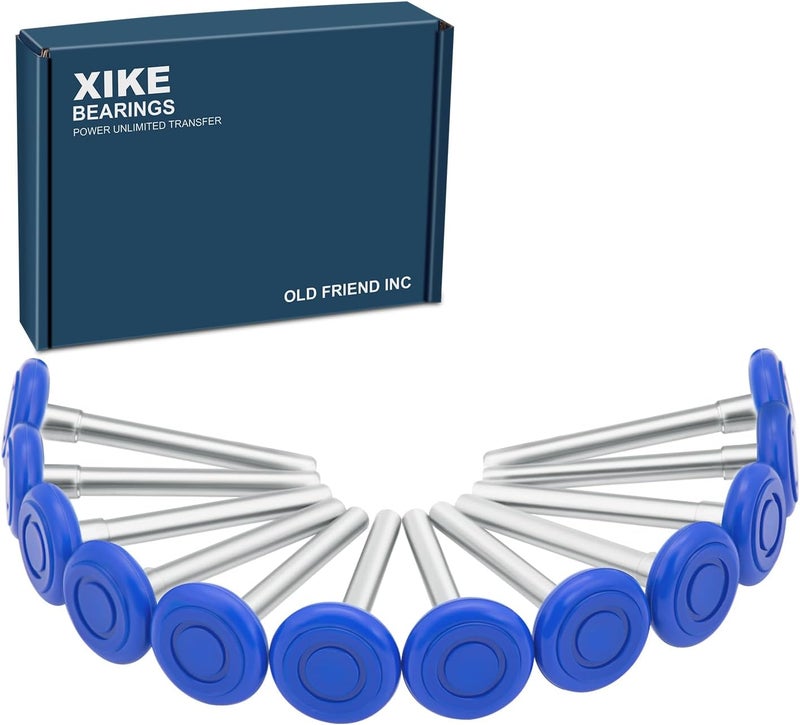 Xike 2" Nylon Garage Door Roller 4" Stem, MAX Quiet, Durable and Waterproof Types, Using 6200-2RS Precision Bearings -12 Pcs. - Image 1